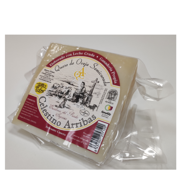 Queso de oveja semicurado Celestino Arribas (±400 gr)