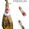 Lote 3 Premium - Jamón de Cebo Ibérico (50% Raza Ibérica) + Lomo de Cebo Ibérico (50% Raza Ibérica) 1/2 + Chorizo Ibérico 300gr