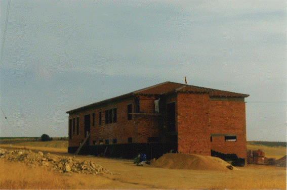 Empezando la construcción. Corría el año 1993.