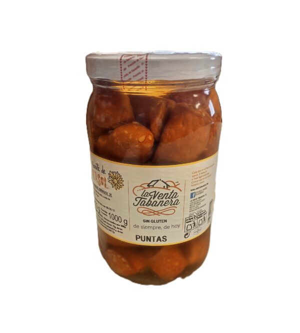 Puntas de chorizo frito en aceite de girasol 2L